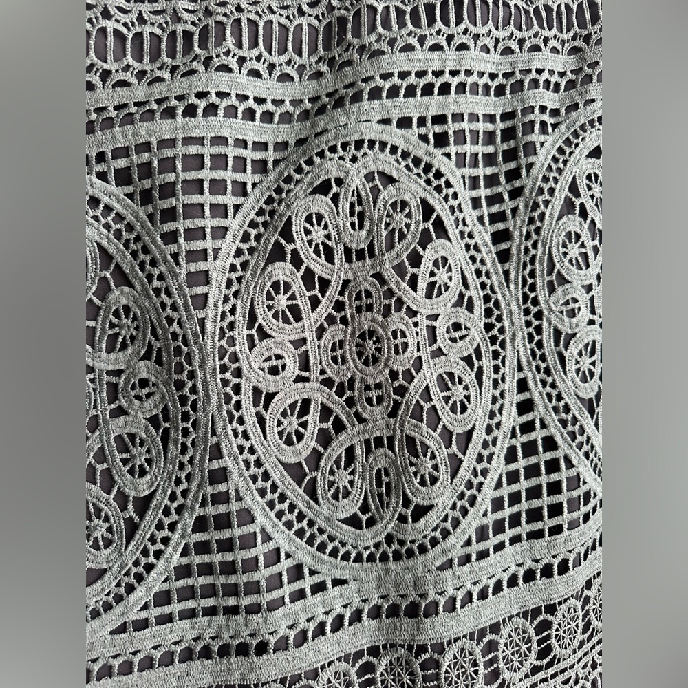 Topshop Green Lace Pencil Skirt - Picture 4 of 8